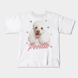 Beautiful White Standard Poodle! Especially for Poodle Lovers! Kids T-Shirt